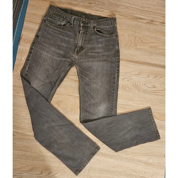 Levi's Mens Work Jeans Charcoal Gray Black Size 34X34 Regular Fit - Picture 1 of 7